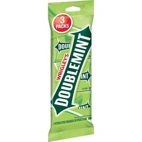 Doublemint Wigley Gum 15 Count (Pack of 3) 더블민트 리글리 껌 15개입(3팩), 1개