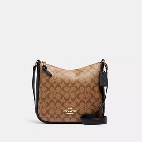 Coach 블랙 프라이데이 코치 아울렛 시그니처 캔버스 엘리 파일 백