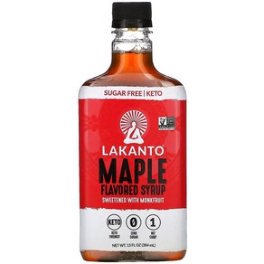Lakanto 메이플 맛 시럽 384ml(13fl oz) 1팩, 384ml, 1개