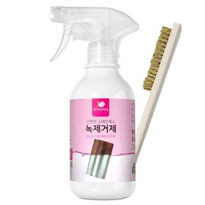 스텐 금속 녹제거제 300ml + 구리 철 청소 와이어 브러쉬, 1개