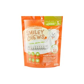 스마일리츄 S M L 강아지 덴탈껌 췌장 결석 저단백 저지방, S 200g, 200g, 1개