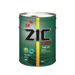 SK ZIC X7000 10W40 CJ-4 CK-4 유로6 대형상용디젤엔진오일 20L