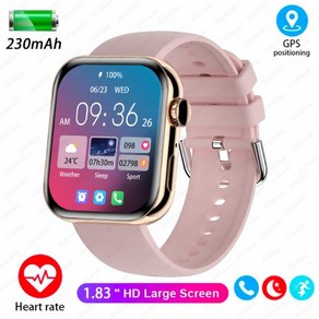 화웨이 샤오미 AMOLED 스마트 워치 남성용 Watch FIT 3 블루투스 통화 GPS 스포츠 트래커 IP68 방수 여성, 1개, 11 Pink silicone, 한개옵션2