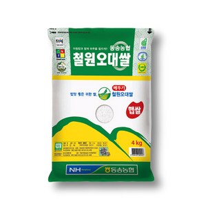 [동송농협] 24년햅쌀 강원 철원 오대쌀 4kg, 1개