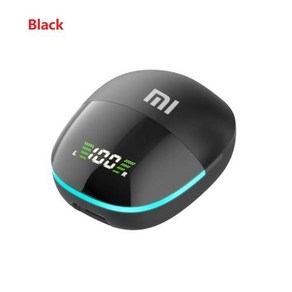 샤오미 TWS G9S 블루투스 이어폰 무선 스포츠 헤드폰 터치 컨트롤 HiFi 스테레오 방수 인이어 게임 헤드셋 마이크 포함, Black 1pcs, 2.Black 1pcs