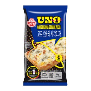 [신선] 2+1 오뚜기 고르곤졸라사각피자 91g 트레이더스 식자재 캠핑음식, 3개