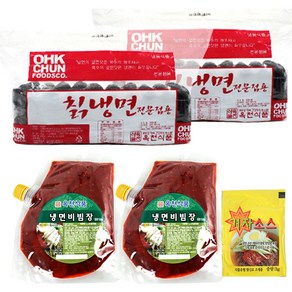 옥천냉면 칡냉면 20인분(2kgx2개)+비빔장 500gx2봉+겨자소스 10개, 2kg, 1개