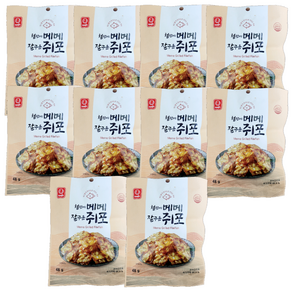 한진식품 철판에 메메 잘구운 쥐포, 48g, 10개