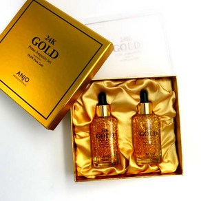 24K Gold 골드 주름개선 미백 24k앰플 에센스 (50ml+50ml) 100, 50ml, 2개