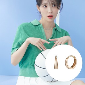 [제이에스티나][아이유 착장] J Basic 14K 귀걸이 (JJJBE09AS555R4000)