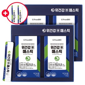 [+매스틱2포 기획세트] 프롬바이오 위건강엔 매스틱 매스틱검 위건강 위, 45g, 4박스