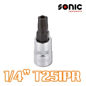 SONIC 소닉 1_4인치 톡스비트소켓(홀타입) T25IPR 별비트소켓 8153725