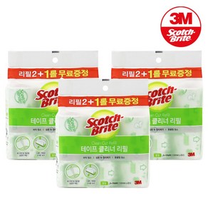 3M 스카치브라이트 중형 테이프클리너 리필 2+1, 3개