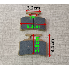 가성비짱 전동스쿠터 브레이크패드 타우러스es 브레이크패드 모토벨로 전동스쿠터 브레이크패드 오토바이 브레이크패드 할리스쿠터 브레이크패드, 1세트