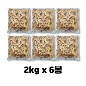 심플로트 스킨온10컷 랜치웨지(반달감자) 1박스(2kgx6봉), 2kg, 6개