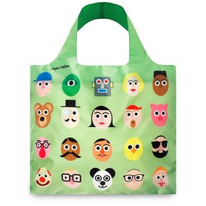 LOQI Atist Faces Reusable Shopping Bag Multicoloed LOQI 아티스트 다양한 색상의 재사용 가능한 쇼핑백 선보여