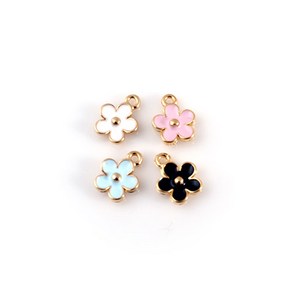 싼비즈 [7051-05]에폭펜던트 신데렐라미니꽃 8x10mm 골드 1개