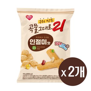 더조은푸드 [곡물그대로21] 크리스피롤 인절미맛 150g x 2봉