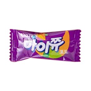 [블루존] 크라운 마이쮸 포도맛 낱개, 1개
