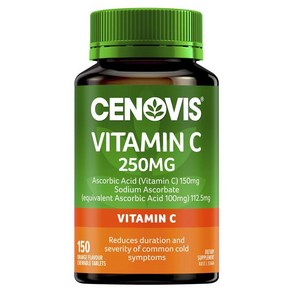 호주 세노비스 Cenovis Vitamin C 비타민C 250mg 포 이뮨 서포트, 1개, 150정