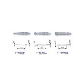 TESA 인디게이터포인트(초경) T-18.60201 1.0mmxL12.53, 1개