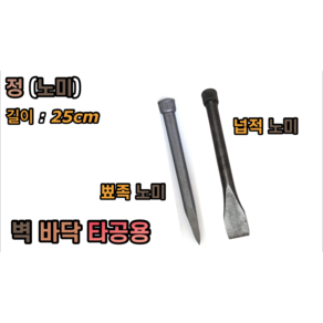 정 노미 (뾰족 넙적) 벽 바닥 타공용 25cm, 뾰족 노미, 1개