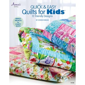 (영문도서) Quick & Easy Quilts fo Kids: 12 Fiendly Designs Papeback, Annies, English, 9781592173754