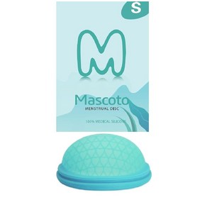 Menstual Disc  Mascoto TM Reusable Peiod Disc Size SM Soft Medical Gade Silicone Pad and Tam, Menstual Disc  Mascoto TM, R