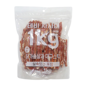 [Tabby]테비 사사미 실속형 포장 1kg, 단품, 1개