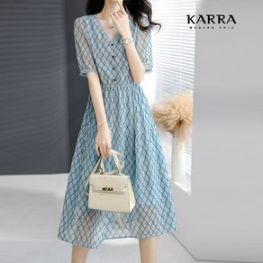 KARRA 체인아가일패턴원피스_A4M0024