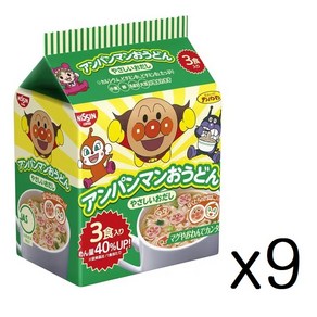 (박스판매)호빵맨 봉지라면 담백한 간장 맛 / 부드러운 우동 국물 맛