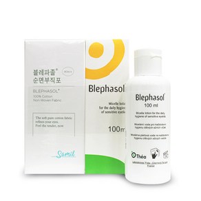 삼일제약 블레파졸 100ml 순면부직포 80매, 1개