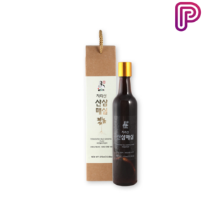 인산죽염 지리산 산삼매실 375ml, 1개