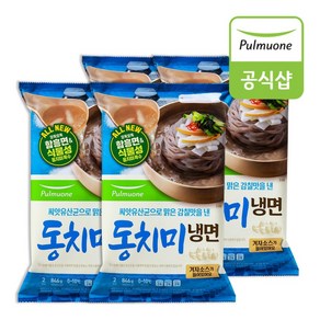 풀무원 시원한 동치미냉면 846g 2인분 x 4봉, JJ 풀무원 동치미냉면2인 846g 4, 4개