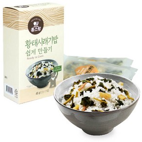 황태시래기 나물밥 쉽게만들기 재료 건나물 1상자(2인분3팩), 45g, 황태 나물밥쉽게만들기1상자(2인분3팩)