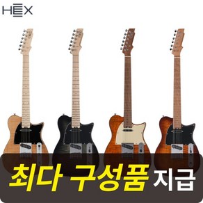 [최다구성품지급] 헥스 T200 / 입문용 일렉기타 /텔레케스터 바디 / 신형헤드