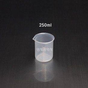 국산 플라스틱 비이커 500ml 규격다양 눈금 계량컵 비이커, 03 PP 비커 250ml 2개입