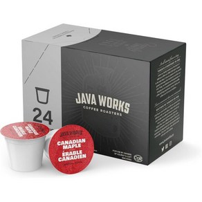 Java Woks Coffee - Canadian Maple Flavoed Coffee Single Seve Capsules Compatible with Keuig K-C, 1개