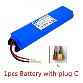 전기 스쿠터 18650 리튬 배터리 팩 36V 배터리 20Ah 10S3P 20000mAh 500W 동일한 포트 42V M365, 1)T plug  XT60, 기본, 없음