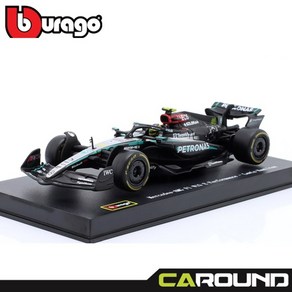 브라고 1:43 메르세데스 AMG 페트로나스 F1 W15 E No.44 2024 영국 그랑프리 우승 - 루이스 해밀턴 (드라이버 포함), 1개