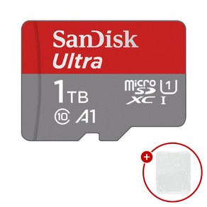 샌디스크 마이크로SD카드 Ulta A1 울트라 SDSQUAC-1TB + SD카드 케이스, 1개, 1TB