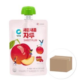 [얌얌마켓] 청정원 새콤새콤 자두 100ml X 40개 1BOX