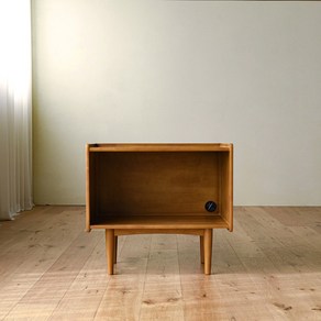 룬드 고무나무 원목 침실 거실 높은 수납 인테리어 와이드 협탁, 단품, 1개
