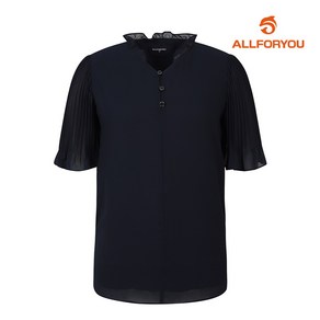 [올포유] 여성 소매 플리츠 반팔 블라우스 ALBLM4121-819