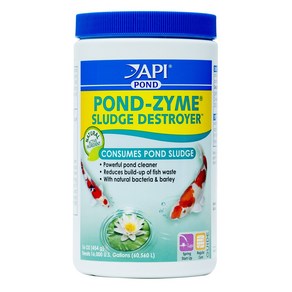 API POND-ZYME SLUDGE DESTROYER Pond Cleane With N API POND-ZYME 슬러지 파괴자 천연 연못 박테리아와 보리를 함유한 연못 세척제, 1 파운드, 연못 청소부