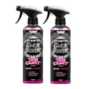 블랙샤크 자동차 타이어 코팅 광택제, 2개, 500ml