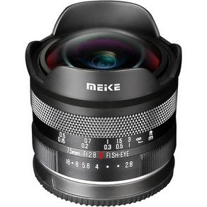 Meike 7.5mm f2.8 Lage Apetue Ulta Wide Cicula fisheye Manual Focus APSC Lens fo Fujifilm X, MK-7528 Z, 1개