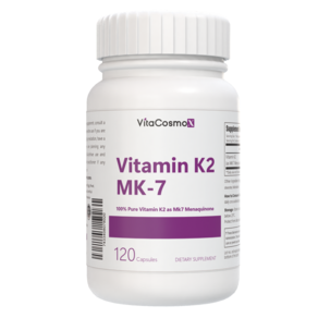 Longlifenutri VitaCosmoX 내추럴 비타민 K2 With MK-7 100mcg 베지 120캡슐