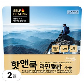 이지밥 핫앤쿡 라면애밥 사골, 2개, 100g