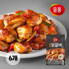 올품 순한맛 닭갈비 1.8kg (300g x 6봉), 닭갈비 순한맛 1.8kg (300gx6봉), 6개, 300g